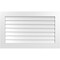 Ekena Millwork Vertical Surface Mount PVC Gable Vent: Non-Functional, w/3-1/2"W x 1"H, Standard Frame, 42"W x 26"H GVPVE42X2601SN - alternate 1
